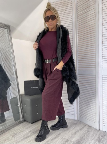 BLUZKA MISTO CASHMERE BAKŁAŻAN