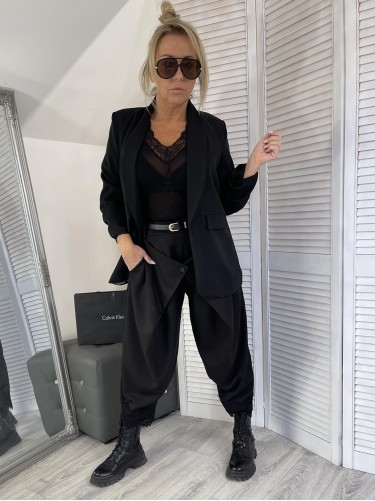 SPODNIE LUXLUNA KORONKA BLACK