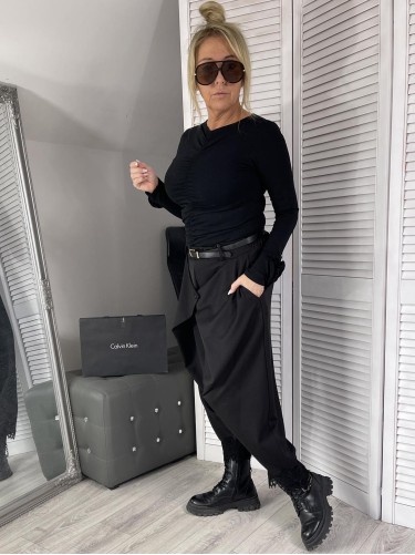 BLUZKA ITALY  MARSZCZENIE BLACK