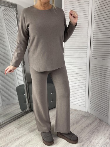 KOMPLET DRES ITALY DZIANINA FANGO