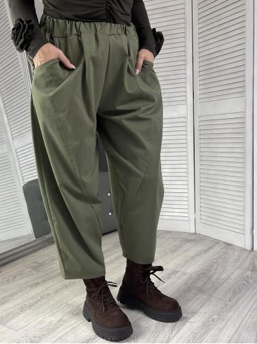 SPODNIE ITALY TRENDY GREEN