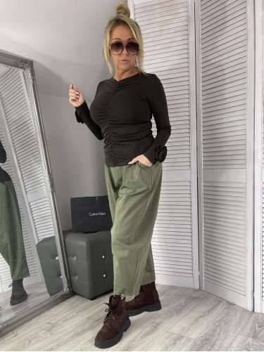 SPODNIE ITALY TRENDY GREEN