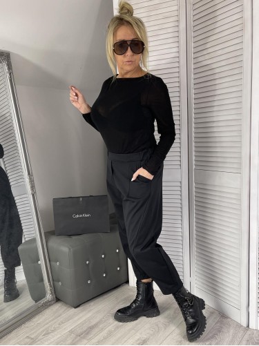 BLUZKA MISTO CASHMERE BLACK