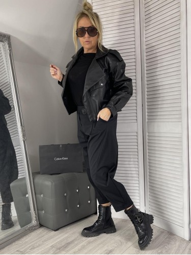 SPODNIE ITALY TRENDY BLACK