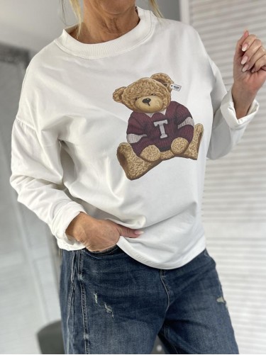 BLUZKA CLASSIC BEAR WHITE