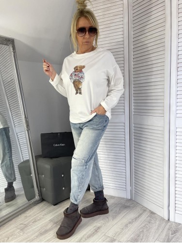 BLUZKA CLASSIC BEAR II WHITE