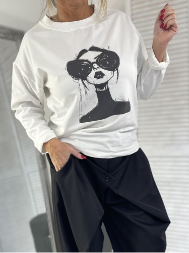 BLUZKA CLASSIC MADAMME WHITE