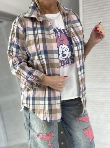 KOSZULA ITALY KRATA PINK