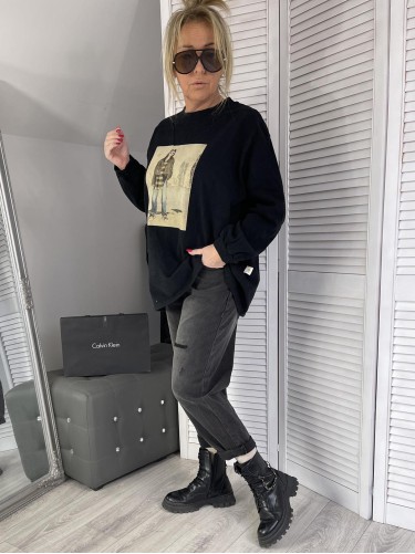 BLUZA OVERSIZE STYL BLACK