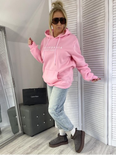 BLUZA CALIFORNIA OCIEPLANA PINK
