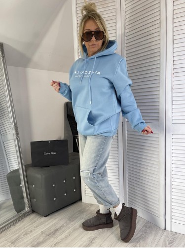 BLUZA CALIFORNIA OCIEPLANA BLUE