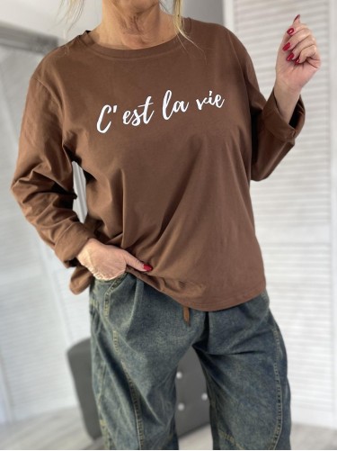 BLUZKA CEST LA VIE BRONZE