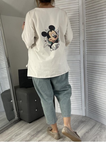 BLUZKA OVERSIZE MIKI BEIGE