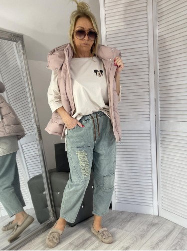 MOKASYNY FRĘDZLE EKO-ZAMSZ BEIGE