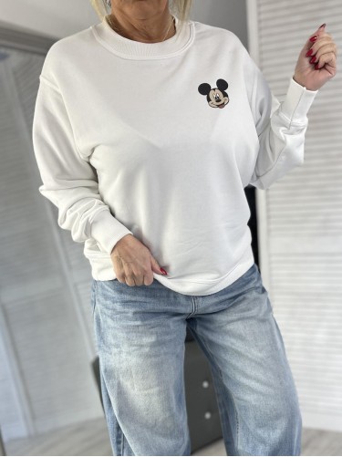 BLUZA OVERSIZE MINNIE ŚMIETANA