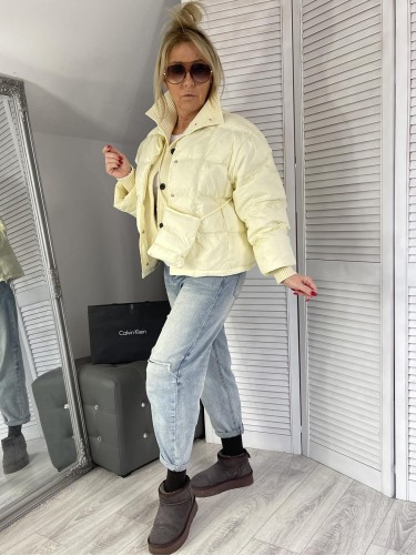 KURTKA LUX PIKOWANA & TOREBKA BANAN