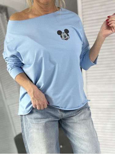 BLUZKA LASER MINNIE BŁĘKIT