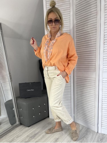 BLUZKA ITALY MUJEA ORANGE +SIZE