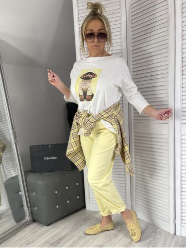 KOSZULA ITALY KRATA YELLOW