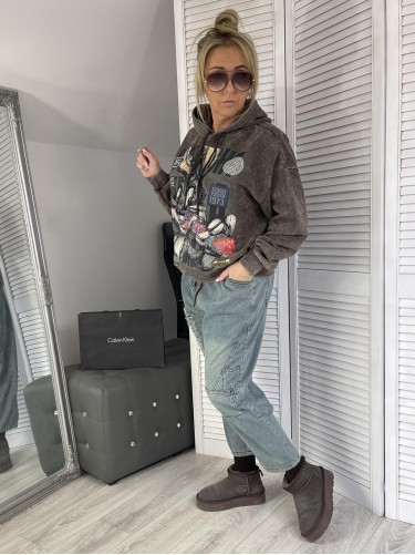 BLUZA RABBIT CEKIN BRONZE