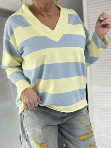 BLUZKA MUMU PASY YELLOW&BLUE