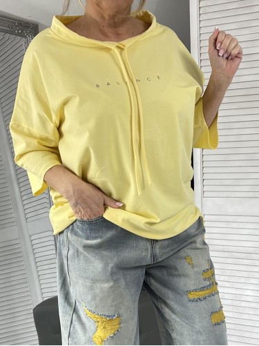 BLUZKA BALANCE SZNUREK YELLOW