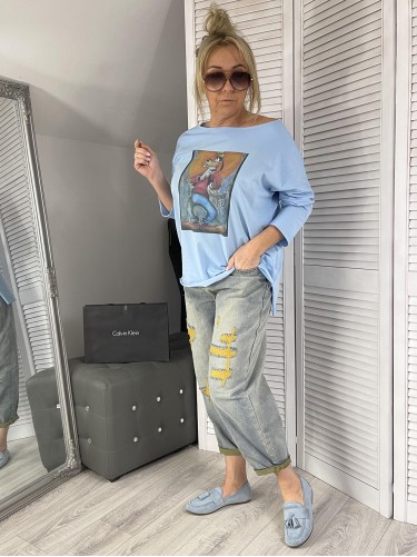 BLUZKA LASER PLUTO BŁĘKIT