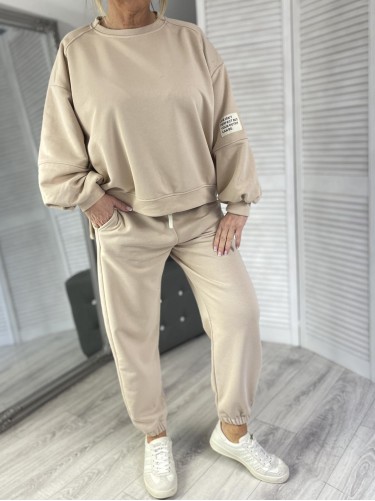 KOMPLET DRES AZARA BEIGE