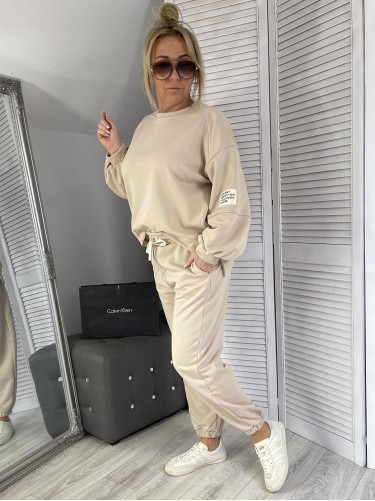 KOMPLET DRES AZARA BEIGE