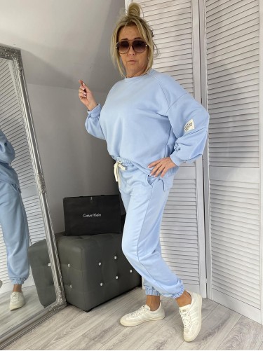 KOMPLET DRES AZARA BŁĘKIT