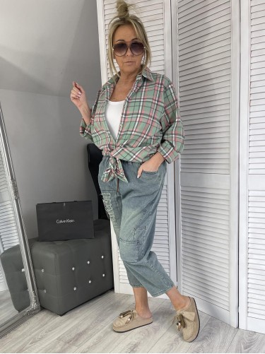 KOSZULA ITALY KRATA GREEN