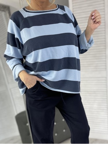 BLUZKA MUMU PASKI BŁĘKIT