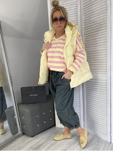 BLUZKA MICHELLE PASKI PINK&YELLOW