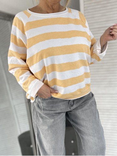 BLUZKA MUMU PASKI ORANGE