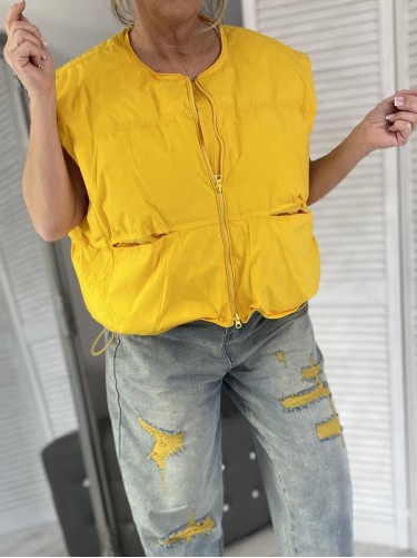 KAMIZELKA OVERSIZE YELLOW