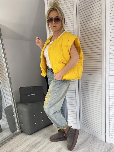 KAMIZELKA OVERSIZE YELLOW