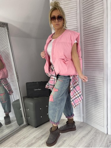 KAMIZELKA OVERSIZE PINK