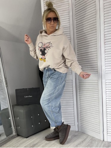 SPODNIE JEANS BANANA BLUE