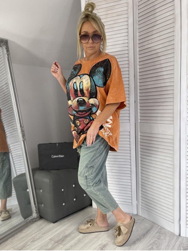 T-SHIRT DEKATYZ LUX MOUSE ORANGE