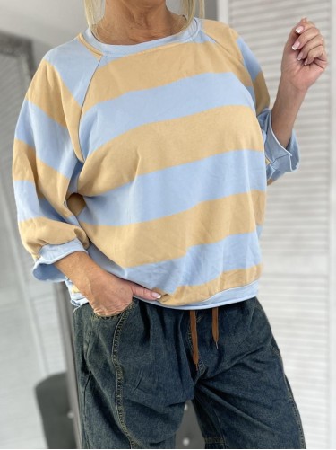 BLUZKA MUMU PASKI BLUE & ŁOSOŚ