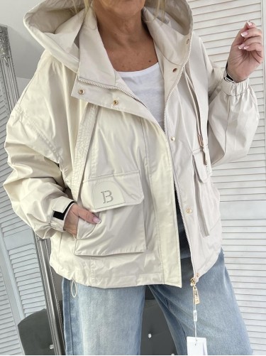 KURTKA MISS SOFTY KAPTUR BEIGE