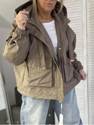 KURTKA MISS SOFTY KAPTUR BRONZE