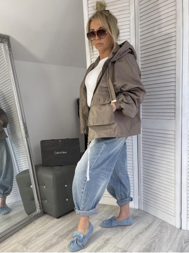 KURTKA MISS SOFTY KAPTUR BRONZE