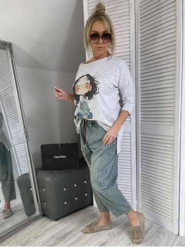 BLUZKA LASER TOSIA GREY MELANŻ