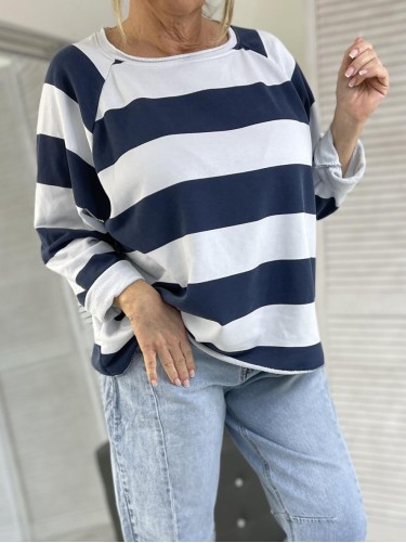 BLUZKA MUMU PASKI GRANAT&WHITE