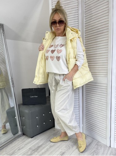 BLUZKA LASER SERDUSZKA EKRU