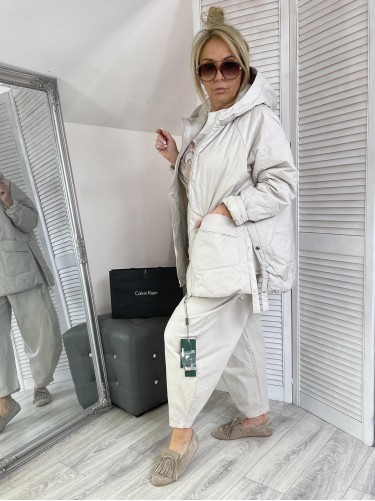 KURTKA FEMALE BEAUTY PIKOWANA BEIGE