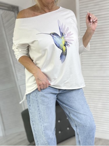 BLUZKA LASER KOLIBER WHITE