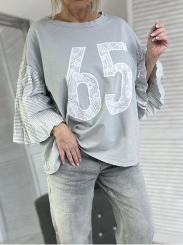 BLUZKA MUJEA 65 OVERSIZE GREY