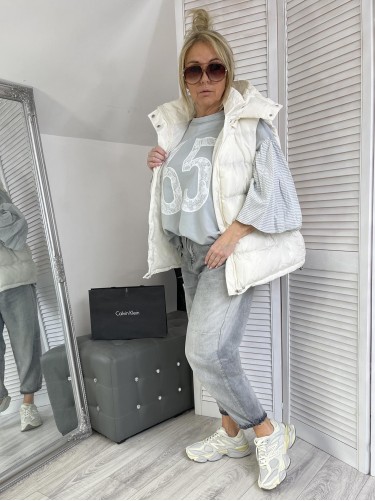 BLUZKA MUJEA 65 OVERSIZE GREY